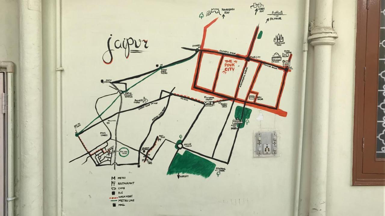 Doodle Rack Vandrarhem Jaipur Exteriör bild